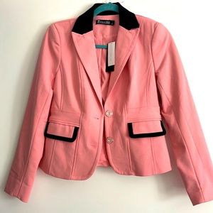 Brand new New York and company  Pink and black blazer size 0 with tags